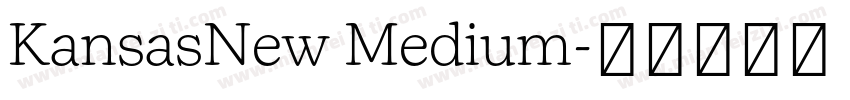 KansasNew Medium字体转换